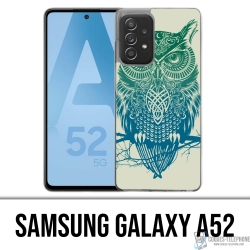 Coque Samsung Galaxy A52 - Hibou Abstrait