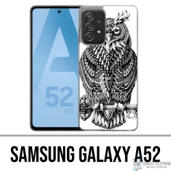 Coque Samsung Galaxy A52 - Hibou Azteque