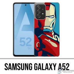 Custodia per Samsung Galaxy A52 - Poster Design Iron Man