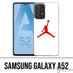 Coque Samsung Galaxy A52 - Jordan Basketball Logo Blanc