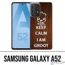 Samsung Galaxy A52 case - Keep Calm Groot