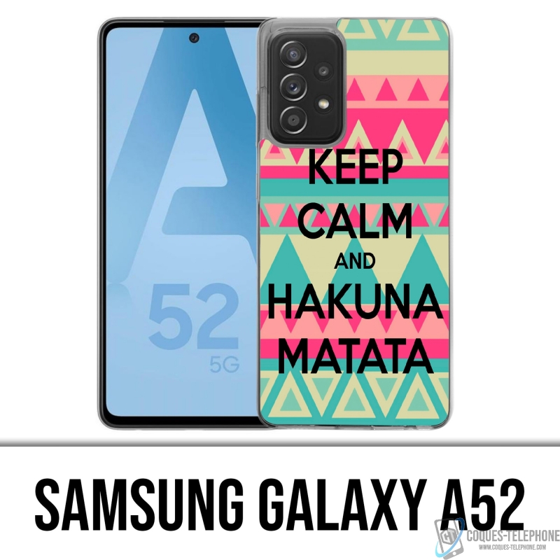 Samsung Galaxy A52 case - Keep Calm Hakuna Mattata