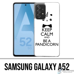Samsung Galaxy A52 case - Keep Calm Pandicorn Panda Unicorn