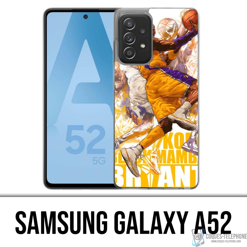 Coque Samsung Galaxy A52 - Kobe Bryant Cartoon Nba