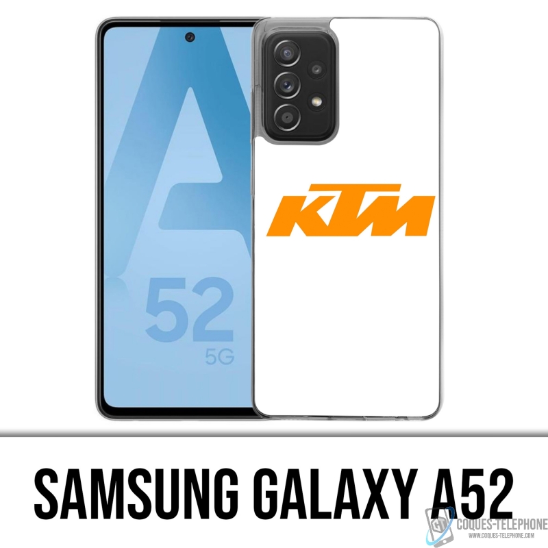 Samsung Galaxy A52 Case - Ktm Logo weißer Hintergrund