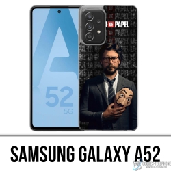 Custodia per Samsung Galaxy A52 - La Casa De Papel - Professor Mask