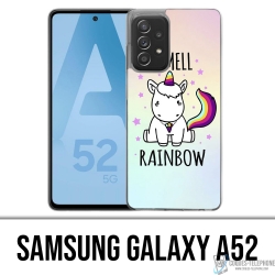 Samsung Galaxy A52 Case - Einhorn Ich rieche Raimbow