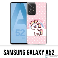 Coque Samsung Galaxy A52 - Licorne Kawaii