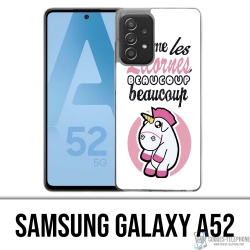 Coque Samsung Galaxy A52 - Licornes