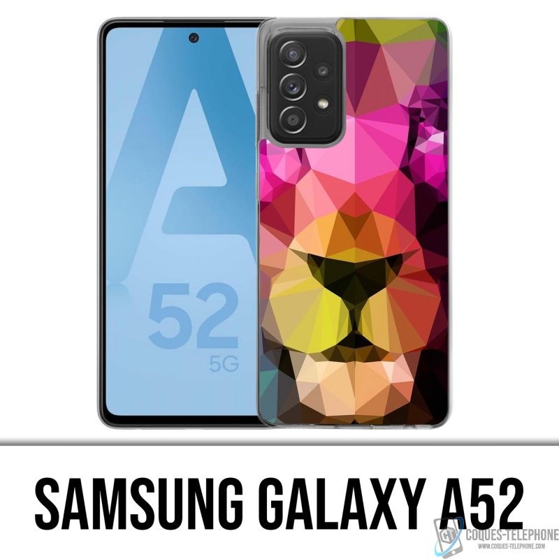 Coque Samsung Galaxy A52 - Lion Geometrique
