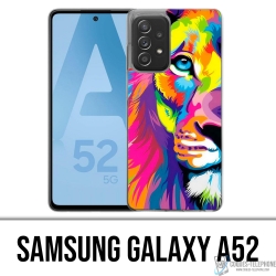 Samsung Galaxy A52 Case - Mehrfarbiger Löwe