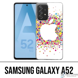 Coque Samsung Galaxy A52 - Logo Apple Multicolore