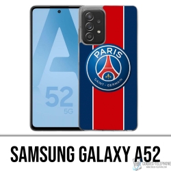 Coque Samsung Galaxy A52 - Logo Psg New Bande Rouge