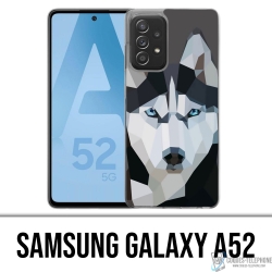 Coque Samsung Galaxy A52 - Loup Husky Origami