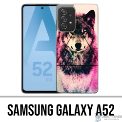 Coque Samsung Galaxy A52 - Loup Triangle