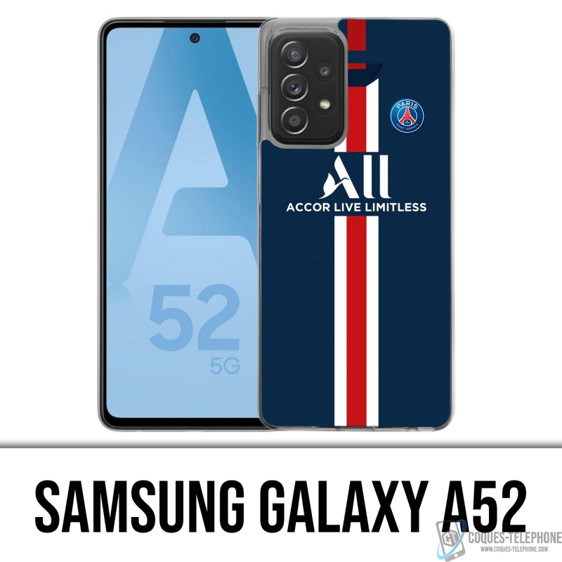 Custodia per Samsung Galaxy A52 - Maglia PSG Football 2020