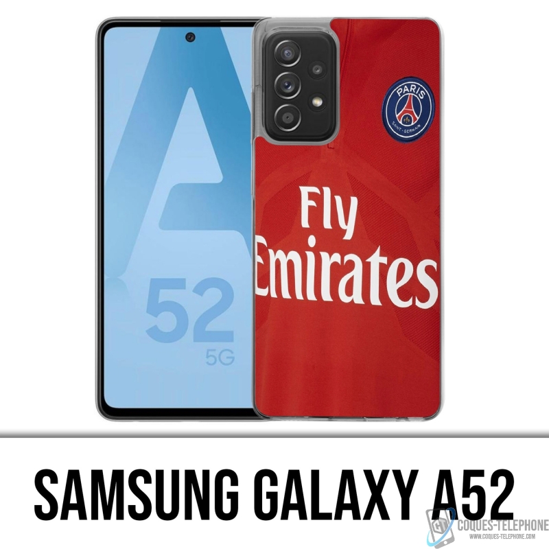Coque Samsung Galaxy A52 - Maillot Rouge Psg