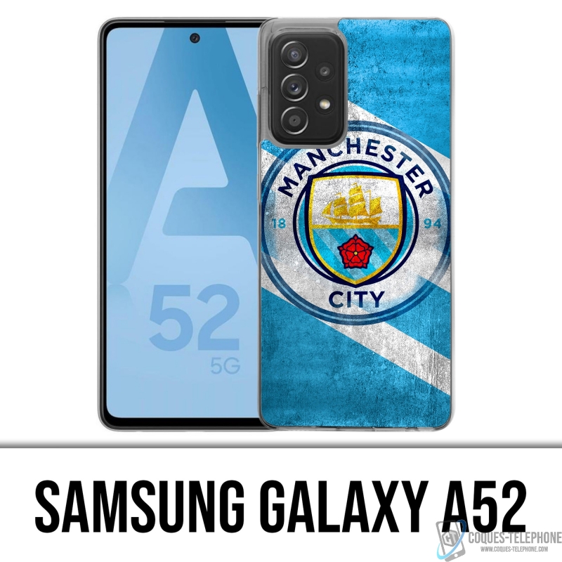 Coque Samsung Galaxy A52 - Manchester Football Grunge