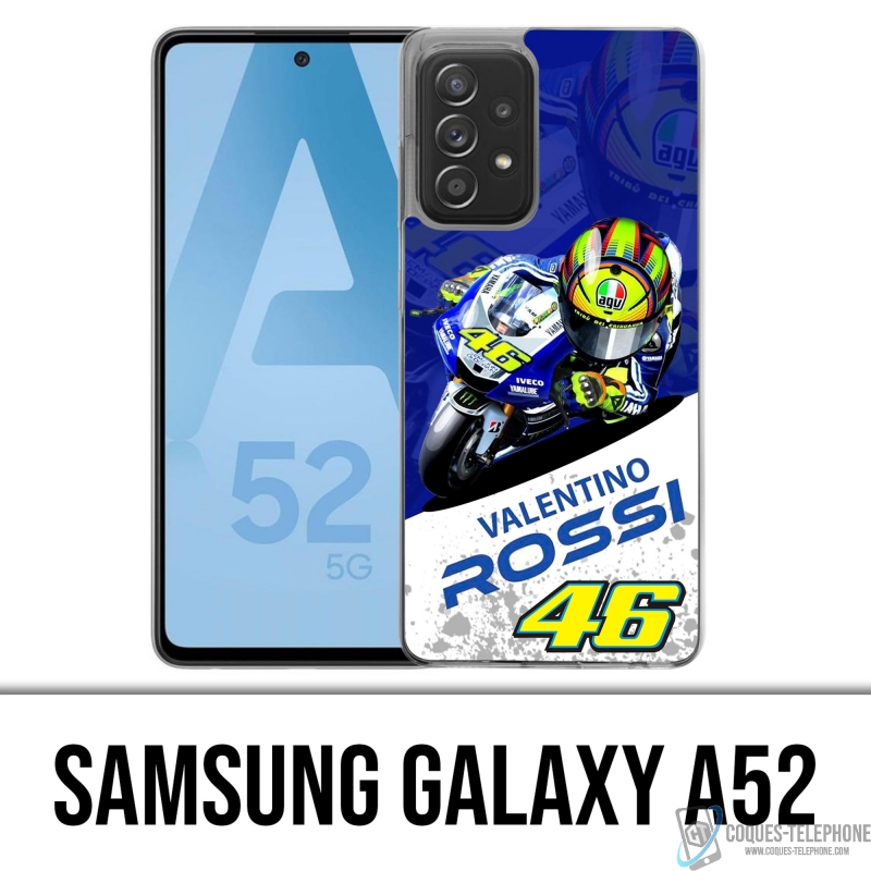 Samsung Galaxy A52 case - Motogp Rossi Cartoon Galaxy