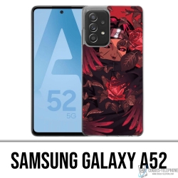 Custodia per Samsung Galaxy A52 - Naruto Itachi Roses