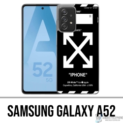 Funda Samsung Galaxy A52 - Blanco roto Negro