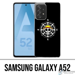 Funda Samsung Galaxy A52 - Brújula con logo de una pieza
