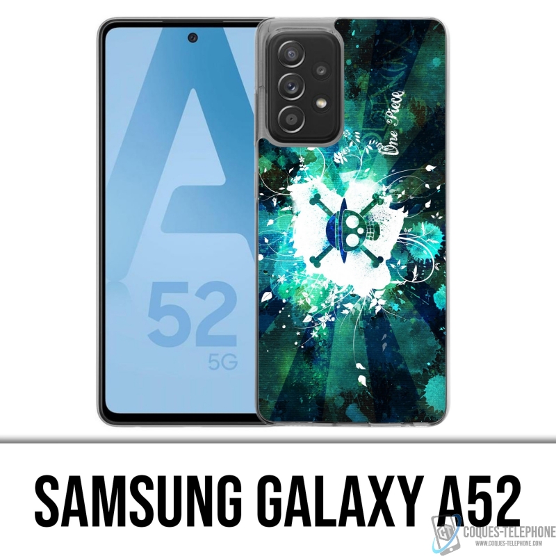 Custodia per Samsung Galaxy A52 - One Piece Neon Verde