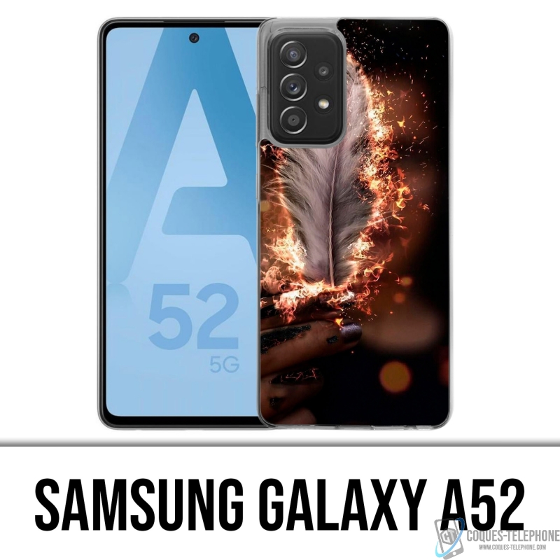 Custodia per Samsung Galaxy A52 - Piuma di fuoco