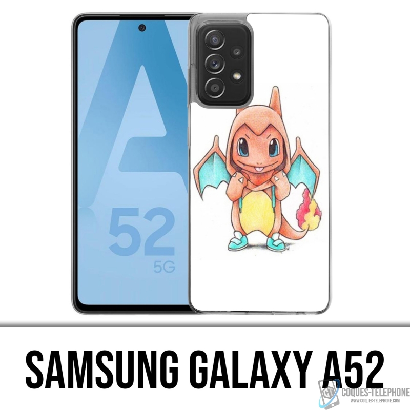 Coque Samsung Galaxy A52 - Pokemon Bébé Salameche