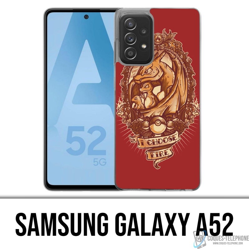 Custodie e protezioni Samsung Galaxy A52 - Pokémon Fuoco
