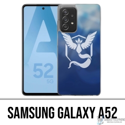 Custodia per Samsung Galaxy A52 - Pokémon Go Team Blue Grunge