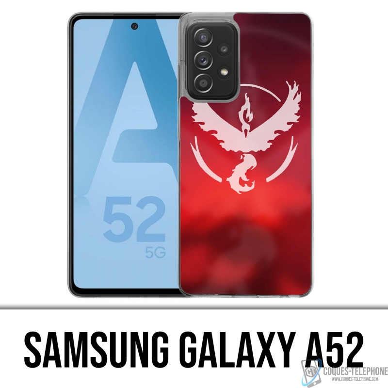 Custodia per Samsung Galaxy A52 - Pokémon Go Team Red Grunge