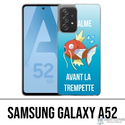 Coque Samsung Galaxy A52 - Pokémon Le Calme Avant La Trempette Magicarpe