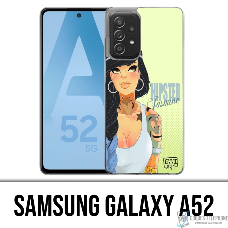 Custodia per Samsung Galaxy A52 - Disney Princess Jasmine Hipster