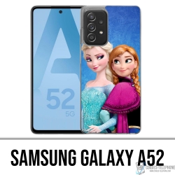 Custodia per Samsung Galaxy A52 - Frozen Elsa e Anna