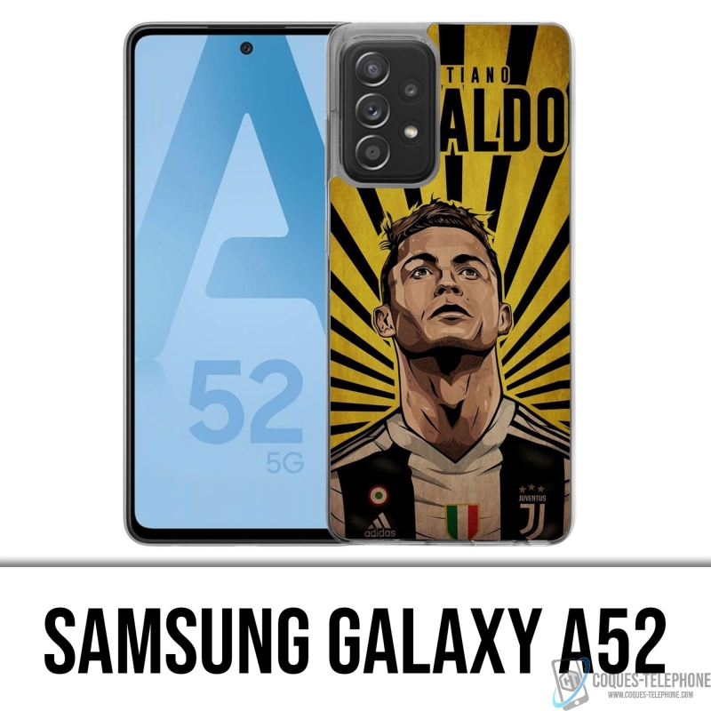 Custodia per Samsung Galaxy A52 - Poster Ronaldo Juventus