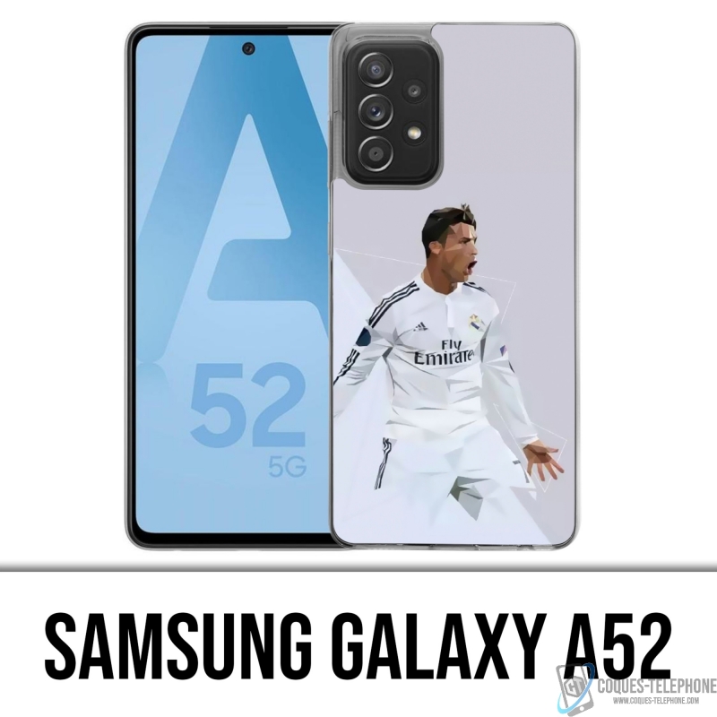 Coque Samsung Galaxy A52 - Ronaldo Lowpoly