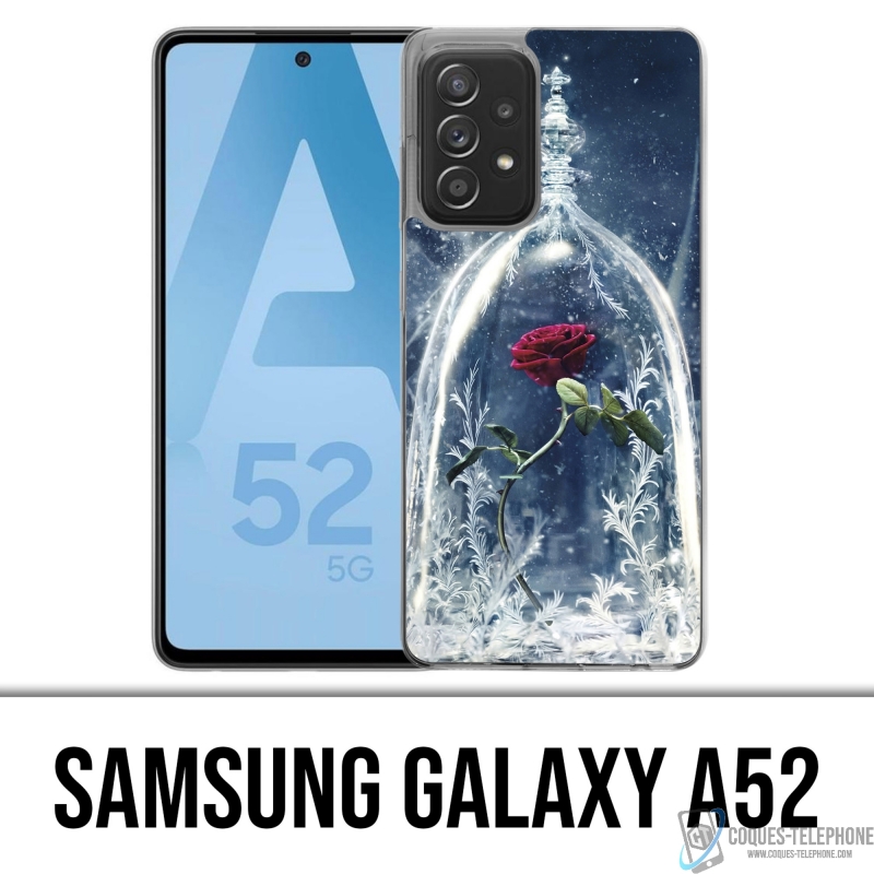 Coque Samsung Galaxy A52 - Rose Belle Et La Bete
