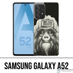 Coque Samsung Galaxy A52 - Singe Monkey Aviateur