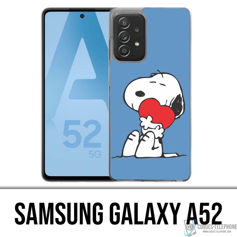 Custodia per Samsung Galaxy A52 - Snoopy Heart