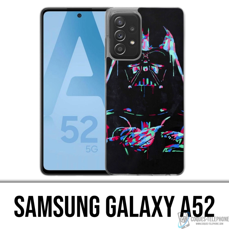 Coque Samsung Galaxy A52 - Star Wars Dark Vador Néon