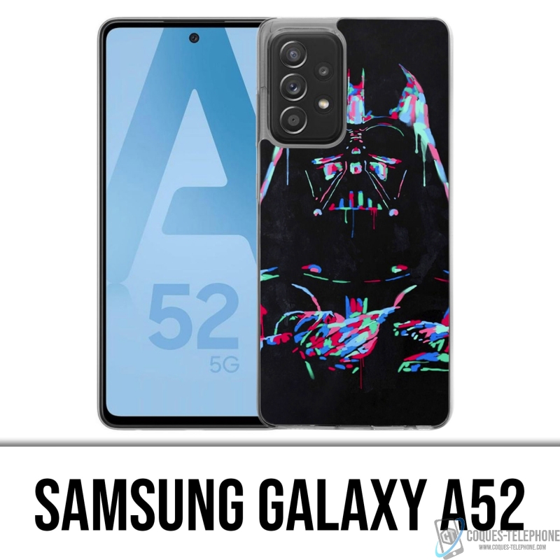 Custodia per Samsung Galaxy A52 - Star Wars Darth Vader Neon