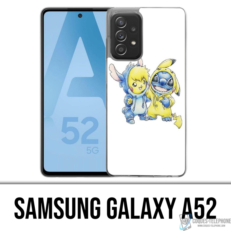 Samsung Galaxy A52 Case - Stitch Pikachu Baby