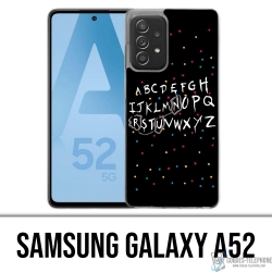Samsung Galaxy A52 case - Stranger Things Alphabet