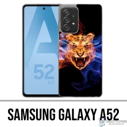 Custodia per Samsung Galaxy A52 - Flames Tiger