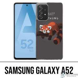 Coque Samsung Galaxy A52 - To Do List Panda Roux