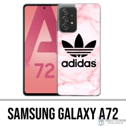 Custodia per Samsung Galaxy A72 - Adidas marmo rosa