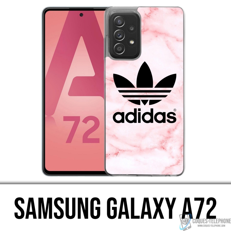 Medalla Fecha roja latín Funda para Samsung Galaxy A72 - Adidas Marble Pink