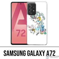 Custodia per Samsung Galaxy A72 - Pokémon Alice nel Paese delle Meraviglie