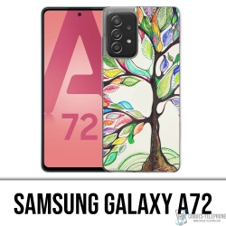 Samsung Galaxy A72 Case - Mehrfarbiger Baum